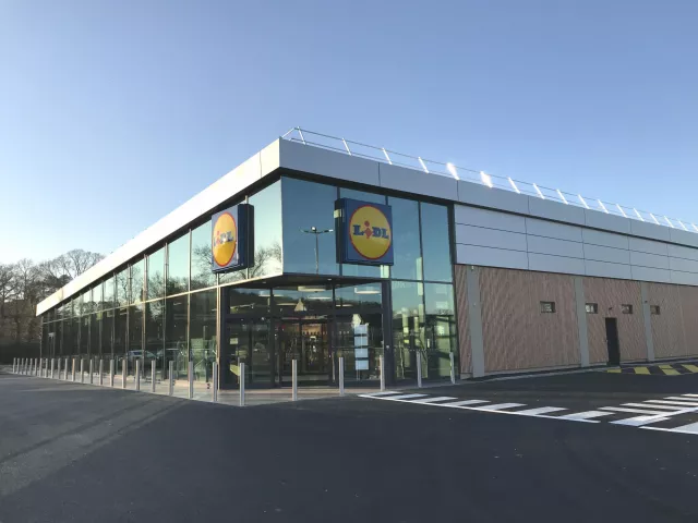 Construction d'un supermarché Lidl dans le Morbihan